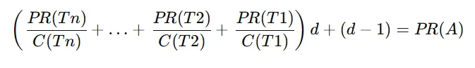 PageRank formula