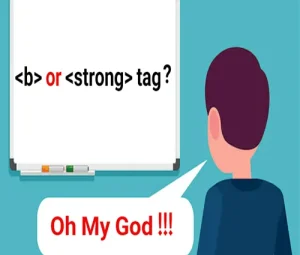 تفاوت تگ b و strong