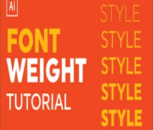 Font weight..