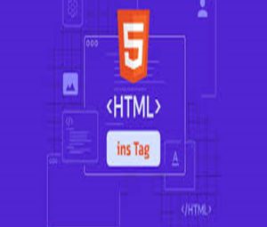 تگ ins در html
